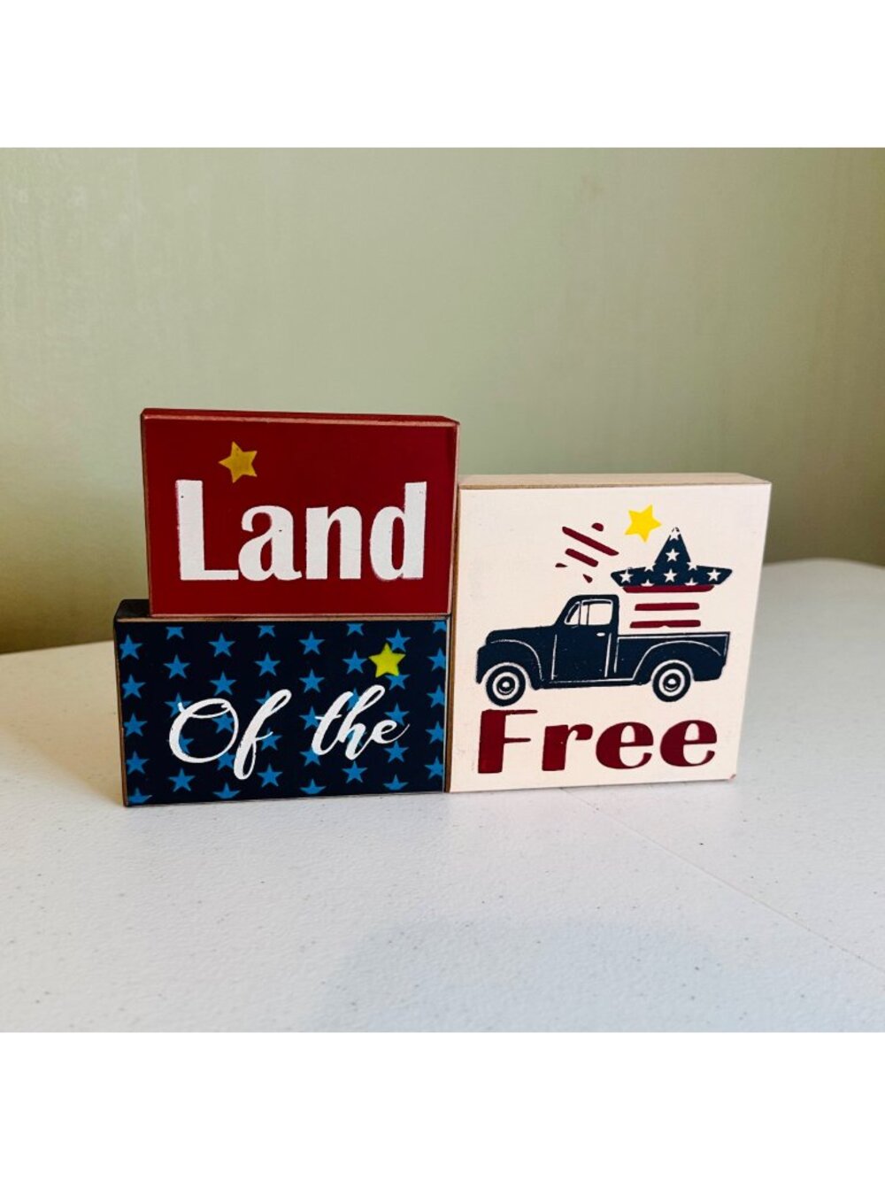 Land of the Free Patriotic decor Fourth of July Independence Day decoration USA